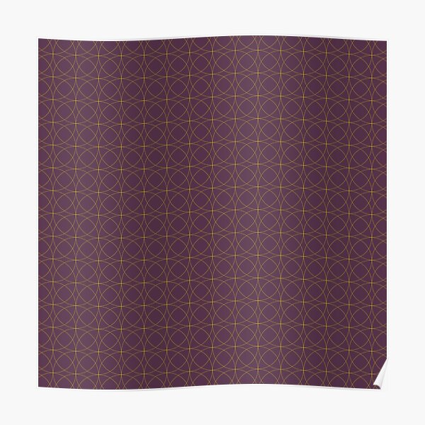 Seamless Circle Abstract Pattern Poster