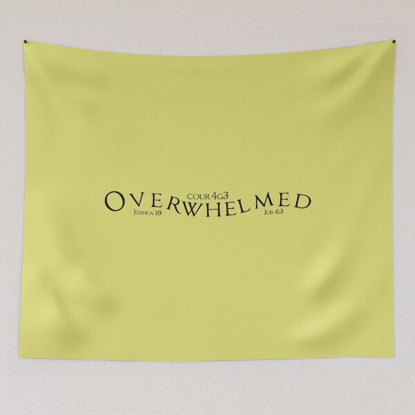 Item preview, Yellow Overwhelmed Cour4g3 Merch designed and sold by COUR4G3.