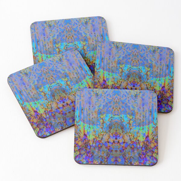 Item preview, Blue Zone Abstract expressionist Gamer science fiction art work designed and sold by EdwardMonet.