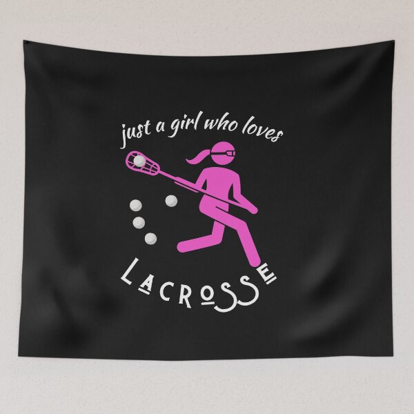 Item preview, Just A Girl Who Loves Lacrosse designed and sold by marvacousins246.