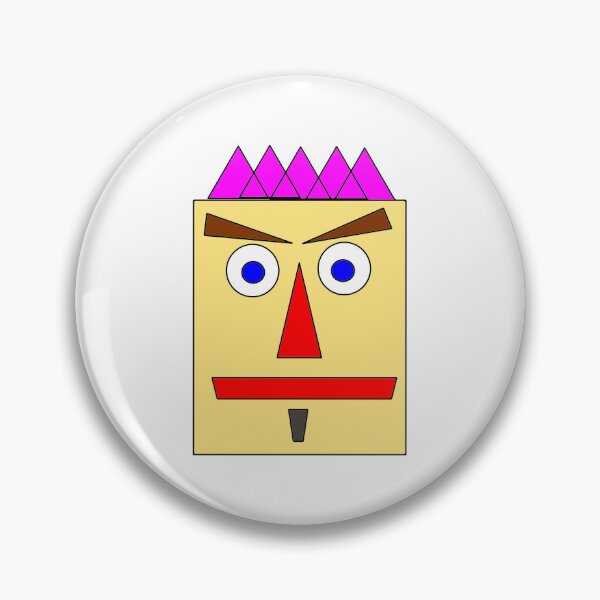 Item preview, Funny Geometric Face Angry designed and sold by petropetropetro.