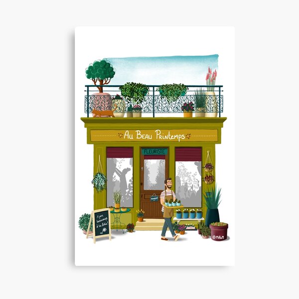 shop in spring Canvas Print