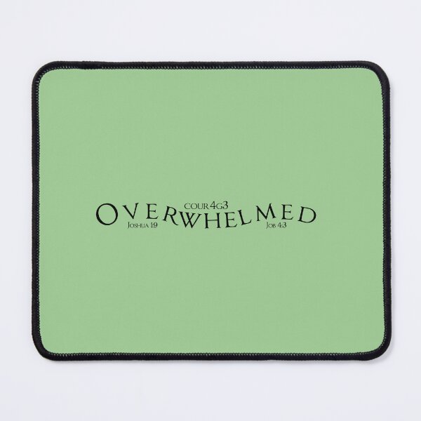 Item preview, Mint Overwhelmed Cour4g3 Merch designed and sold by COUR4G3.