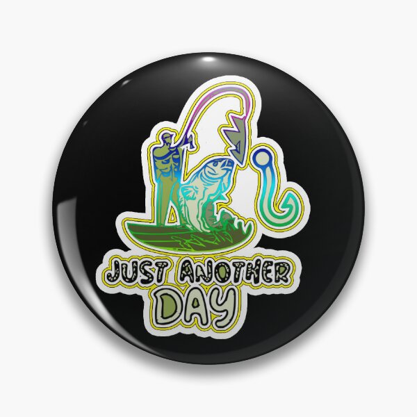 Item preview, Just another fishing day fisherman and  fish designed and sold by twobillion.