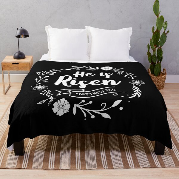 Item preview, Easter Jesus He is Risen Bible Verse Floral Christian Faith designed and sold by scrawnymisfit85.