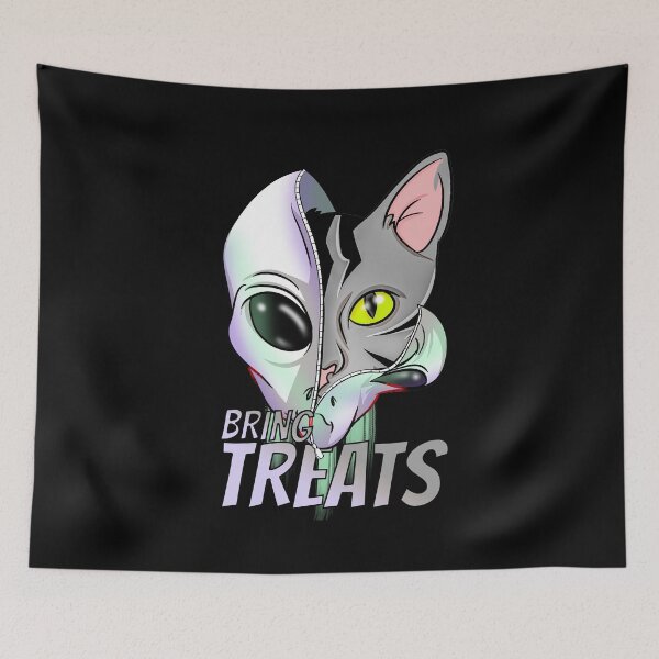 Item preview, Purrfect Cartoon Alien  designed and sold by BlackSheepEllis.