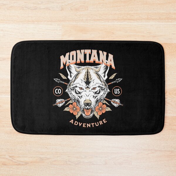 Item preview, Missoula Billings Great Falls Wolf Head Montana designed and sold by CattlettArt.