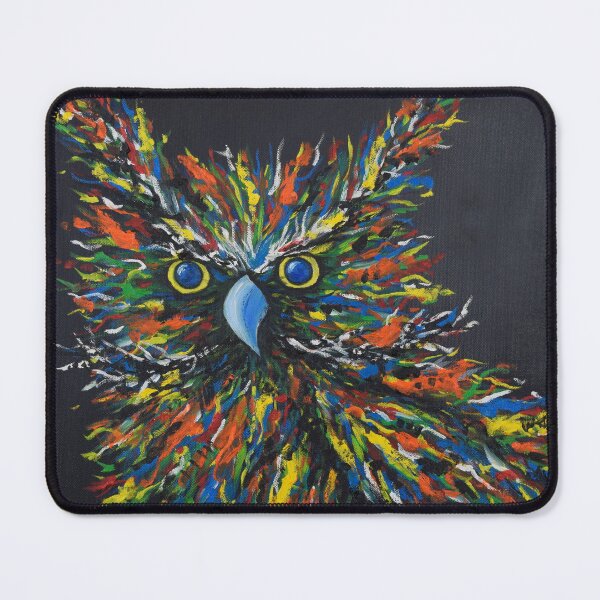Item preview, Mardi Gras Owl designed and sold by Peggy Stanley.
