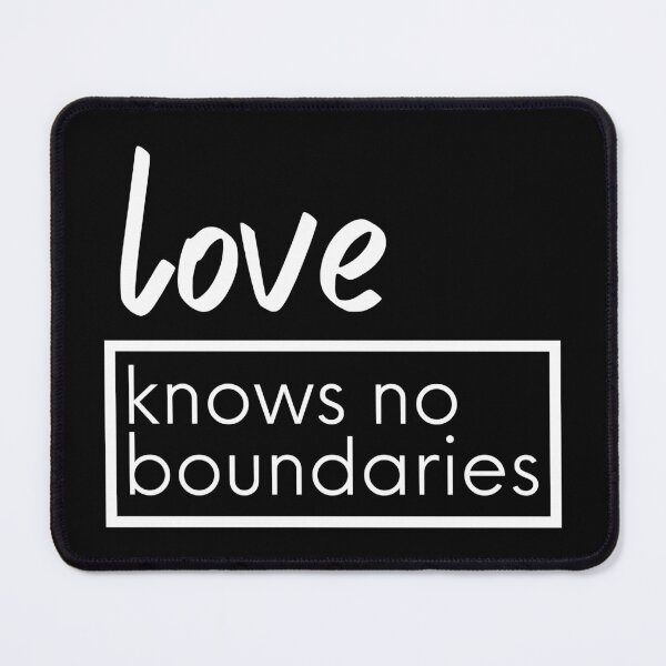 Item preview, Love Knows No Boundaries LGBT. LGBTQ Pride designed and sold by Subtle Pride Shop.