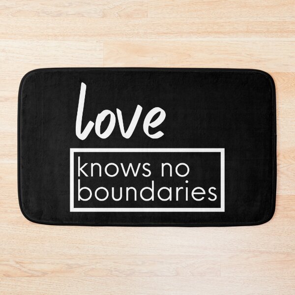 Item preview, Love Knows No Boundaries LGBT. LGBTQ Pride designed and sold by Subtle Pride Shop.