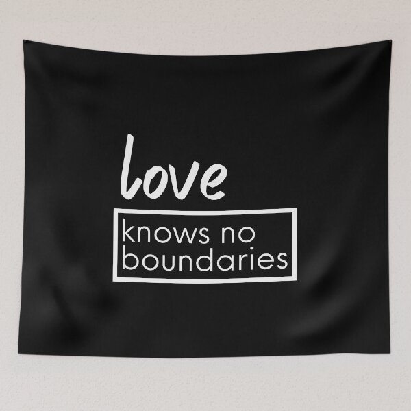 Item preview, Love Knows No Boundaries LGBT. LGBTQ Pride designed and sold by Subtle Pride Shop.