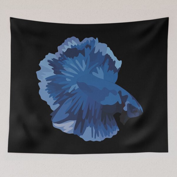 Item preview, Blue Betta Fish - Digital Art designed and sold by TLGdrawings.