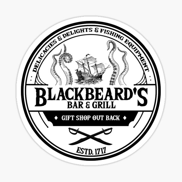 Blackbeard's Bar and Grill Sticker