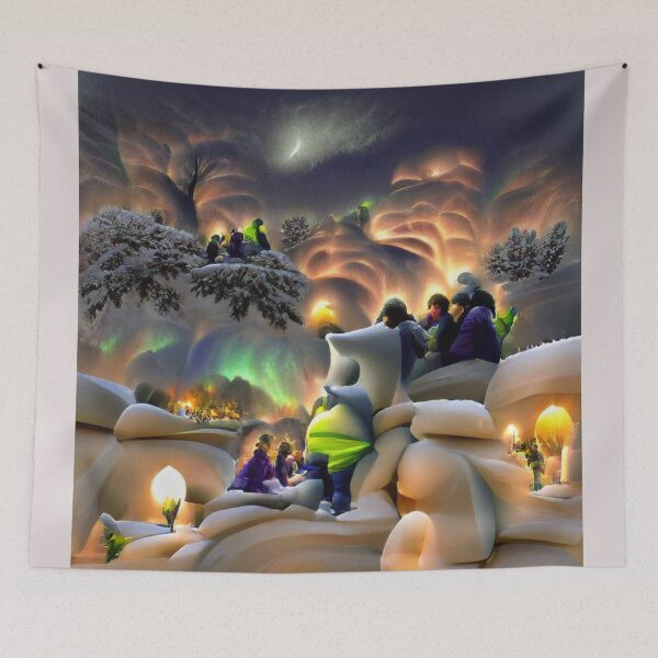 Item preview, Village in the Clouds  designed and sold by Art by Angel_Unleashed.