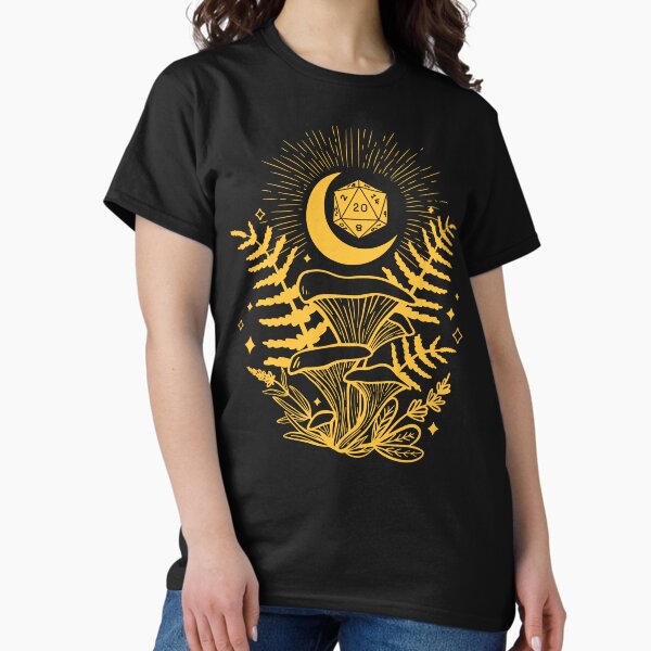 Vista previa del artículo con la obra «DND DRUID DICE: Helecho Hongo del Bosque y Luna D20 para Druida o Clérigo de la Naturaleza.», diseñado y vendido por DungeonAtelier.