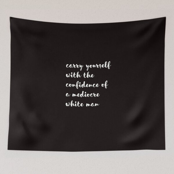 Item preview, llévate con la confianza de un hombre blanco mediocre designed and sold by yassminishop.