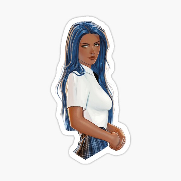 Item preview, Darcy ''Blue'' Vega (close up). designed and sold by jessketchs.