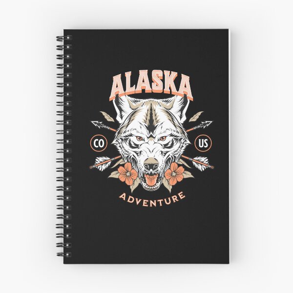 Item preview, Denali Juneau anchorage Fairbanks North Pole Wolf Head Vintage Alaska designed and sold by CattlettArt.