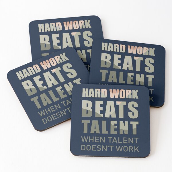 Item preview, El trabajo duro vence al talento cuando el talento no funciona - Citas motivacionales - Inspirador designed and sold by Alice-Elgawi.