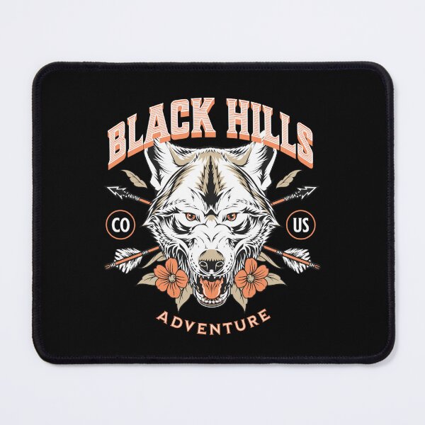 Item preview, Wolf Head Badlands Great Plains Vintage South Black Hills Dakota designed and sold by CattlettArt.