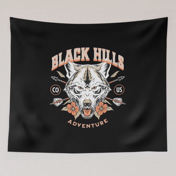 Item preview, Wolf Head Badlands Great Plains Vintage South Black Hills Dakota designed and sold by CattlettArt.