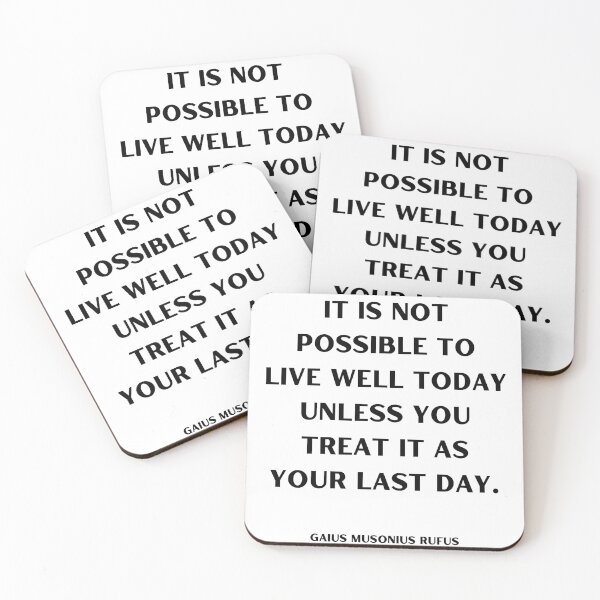Item preview, Gaius Musonius Rufus Quote designed and sold by NewStoics.