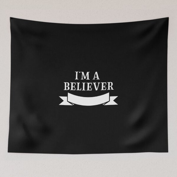 Item preview, I M A Believer White Lightweight Hoodie designed and sold by rikazr6sr1.