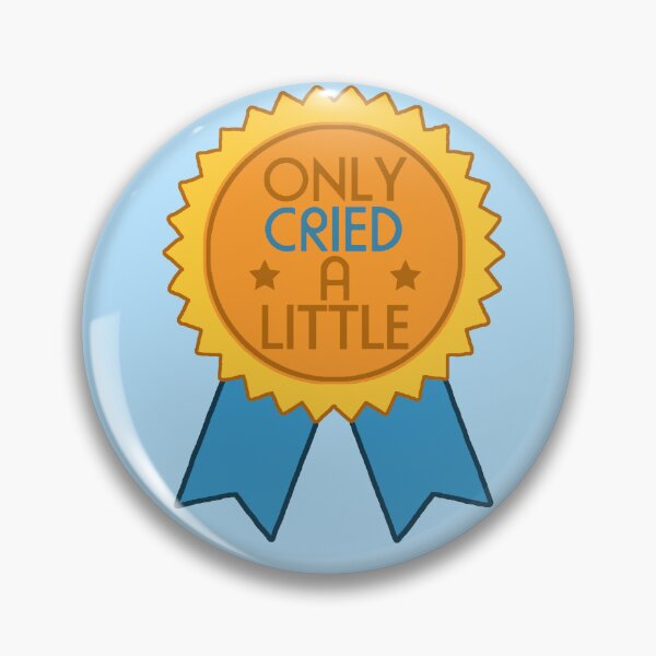 Item preview, "Only Cried A Little" Award Medal Sticker designed and sold by the-meowings.