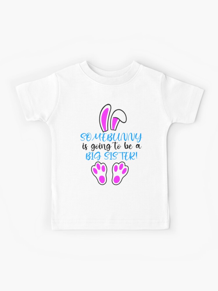 Unisex Kids Short Sleeve Easter Sister Graphic Tee