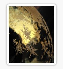 Ice Stars on Christmas Balls Sticker