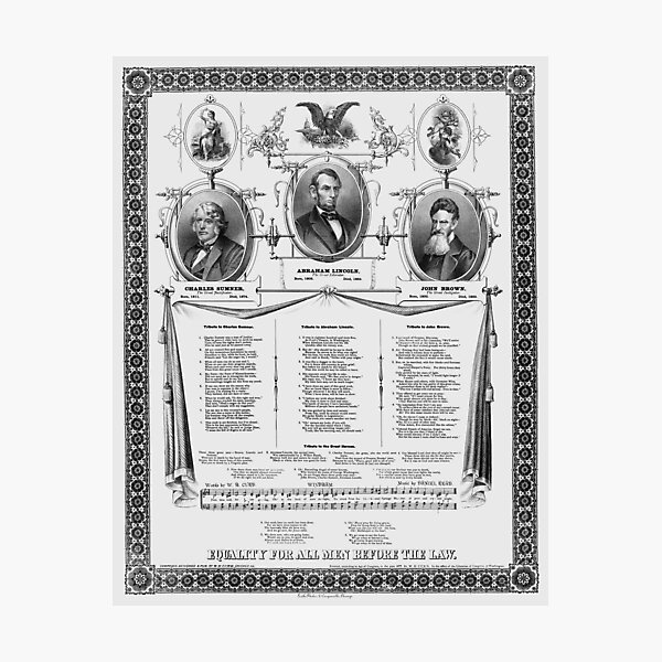 Artikel-Vorschau von Abraham Lincoln – Charles Sumner – John Brown – Gleichheit aller Menschen vor dem Gesetz, designt und verkauft von warishellstore.
