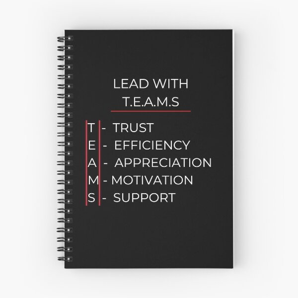 Item preview, Lead With T.E.A.M.S - Motivational Theme designed and sold by signshirtz.