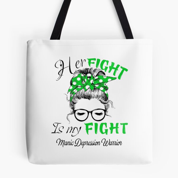 Item preview, Manic Depression Awareness - Her Fight is my Fight - Support Manic Depression Gifts designed and sold by Aaron309.