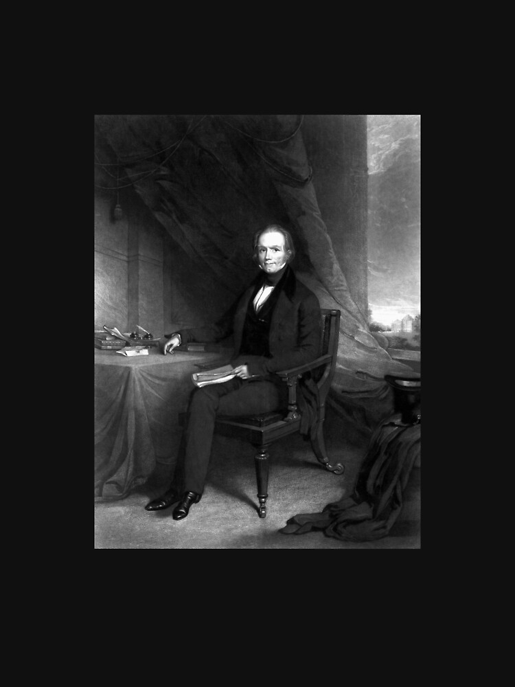 Thumbnail 7 of 7, Classic T-Shirt, Henry Clay Seated At His Desk Engraving designed and sold by warishellstore.