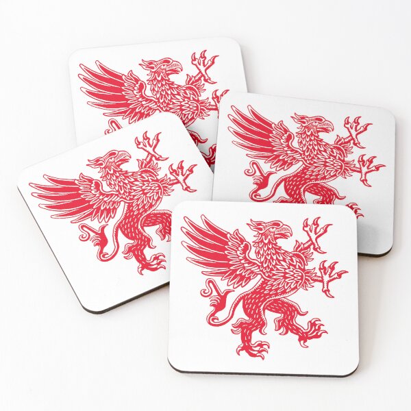 Item preview, Griffin - Red and White designed and sold by Artberry.