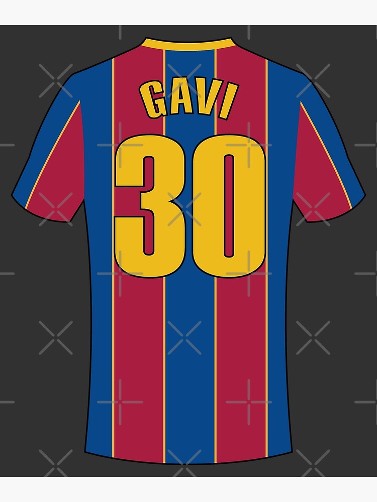 Gavi barcelona football jersey number 30 Sticker for Sale by  Justtrendytees in 2023