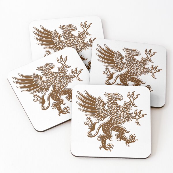 Item preview, Griffin - Walnut Brown and White designed and sold by Artberry.