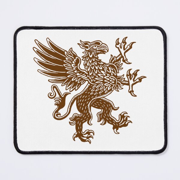 Item preview, Griffin - Walnut Brown and White designed and sold by Artberry.