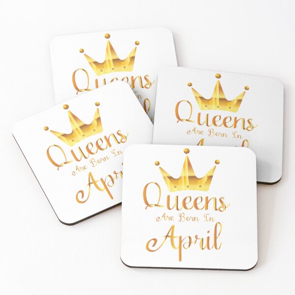 Item preview, Queens Are Born In April Birthday Gift For Women And Girls designed and sold by Med ing.