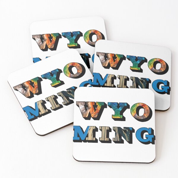 Item preview, Wyoming w/ National Landmarks designed and sold by Pajamurai.