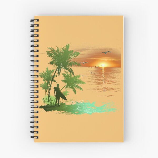 Artikelvorschau, Surfer auf der Insel - Version 02 - Farbe 04 entworfen und verkauft von SumarUp.
