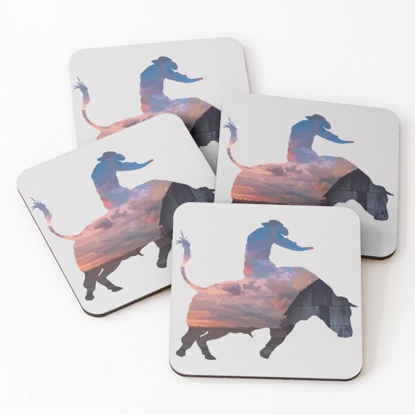 Item preview, Bull Rider 1: Farm Sunset designed and sold by Zia Frazier.