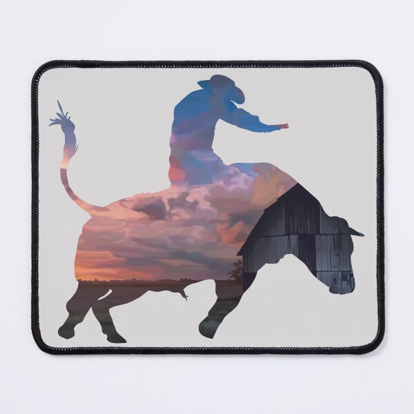 Item preview, Bull Rider 1: Farm Sunset designed and sold by Zia Frazier.