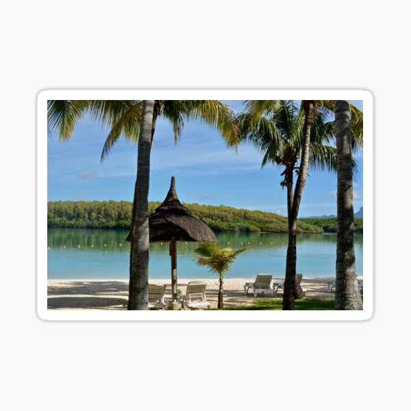 Exotic Beach in Mauritius Sticker