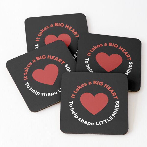 Item preview, It Takes A Big Heart White and Red Heart Best Teacher Design designed and sold by BestTeacher.