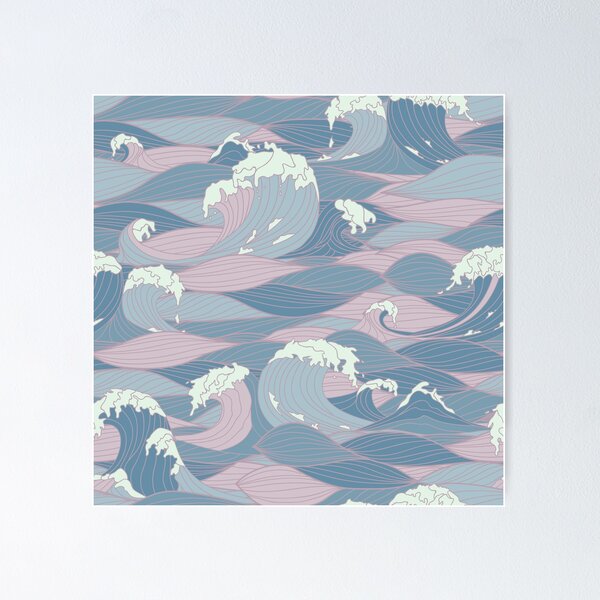 Item preview, Wave Pattern groovy designed and sold by DeepJo.