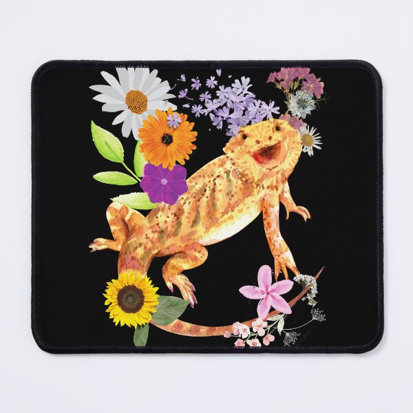 Item preview, Bearded Dragon Loves Flowers Colorful Design designed and sold by EarthArtDesigns.