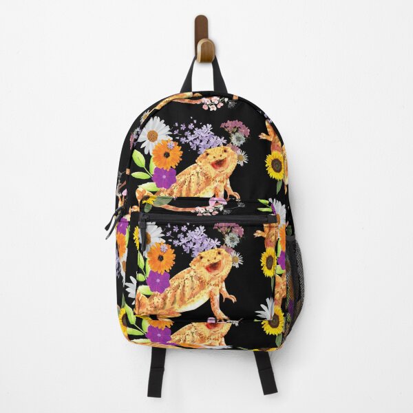 Item preview, Bearded Dragon Loves Flowers Colorful Design designed and sold by EarthArtDesigns.