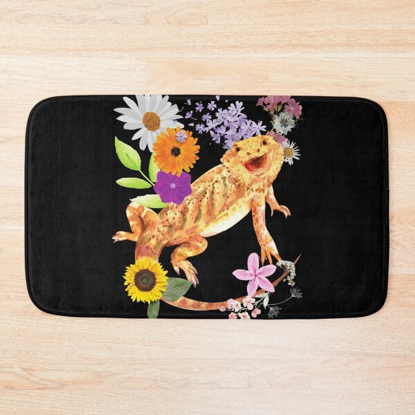 Item preview, Bearded Dragon Loves Flowers Colorful Design designed and sold by EarthArtDesigns.