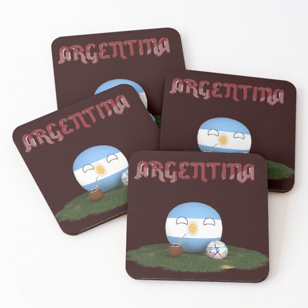 Item preview, Argentina Flag World Cup Qatar 2022 designed and sold by Countryballs3D.